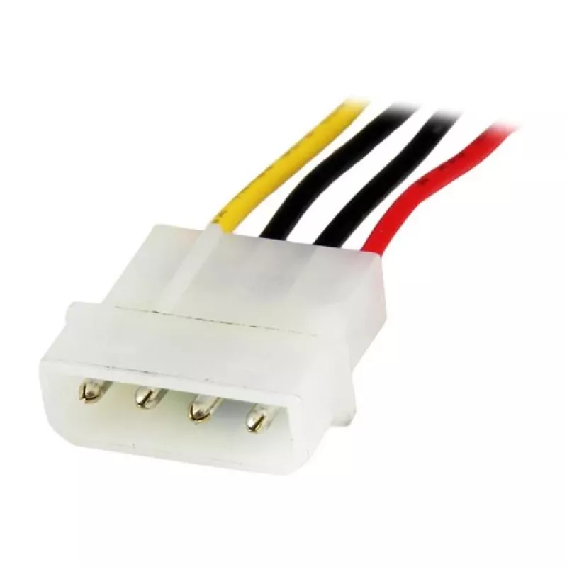 StarTech.com 12-calowy przedłużacz zasilania LP4 – M/Ż, Molex (4-pin), Molex (4-pin), 0,304 m, Męski, Żeński, Prosty