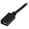 StarTech.com Przedłużacz Micro-USB – M/F – 0,5 m (20 cali), 0,5 m, Micro-USB B, Micro-USB B, USB 2.0, 0,48 Gbit/s, Czarny