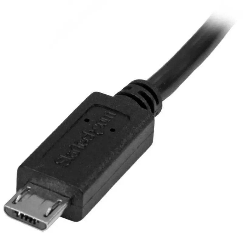 StarTech.com Przedłużacz Micro-USB – M/F – 0,5 m (20 cali), 0,5 m, Micro-USB B, Micro-USB B, USB 2.0, 0,48 Gbit/s, Czarny