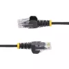 StarTech.com Kabel CAT6 0,5 m - cienki - Złącza RJ45 bez zaczepów - Czarny