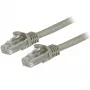 StarTech.com 1,5m kabel Ethernet CAT6 - szary przewód Gigabit Ethernet CAT 6 - 250MHz 100W PoE RJ45 UTP kabel sieciowy/patchcord bezzaczepowy z odciążeniem, indywidualnie testowany