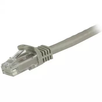 StarTech.com 1,5m kabel Ethernet CAT6 - szary przewód Gigabit Ethernet CAT 6 - 250MHz 100W PoE RJ45 UTP kabel sieciowy/patchcord bezzaczepowy z odciążeniem, indywidualnie testowany