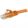 StarTech.com 1,5 m kabel Ethernet CAT6 - pomarańczowy przewód Gigabit Ethernet CAT 6 - 250 MHz 100 W PoE RJ45 UTP kabel sieciowy/krosowy bez zaczepów z odciążeniem, indywidualnie testowany