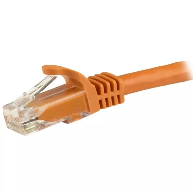 StarTech.com 1,5 m kabel Ethernet CAT6 - pomarańczowy przewód Gigabit Ethernet CAT 6 - 250 MHz 100 W PoE RJ45 UTP kabel sieciowy/krosowy bez zaczepów z odciążeniem, indywidualnie testowany