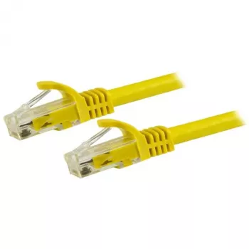 StarTech.com 1,5 m kabel Ethernet CAT6 - żółty przewód Gigabit Ethernet CAT 6 - 250 MHz - 100 W PoE - RJ45 UTP - kabel sieciowy/patchcord - bez zaczepów z odciążeniem - testowany indywidualnie