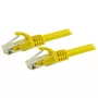 StarTech.com 1,5 m kabel Ethernet CAT6 - żółty przewód Gigabit Ethernet CAT 6 - 250 MHz - 100 W PoE - RJ45 UTP - kabel sieciowy/patchcord - bez zaczepów z odciążeniem - testowany indywidualnie