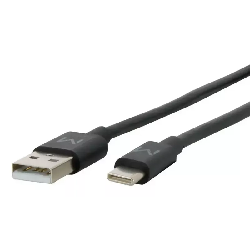 Kabel USB A na USB C MOBILIS 020013 — 1 m, transmisja danych 0,48 Gbit/s, czarny