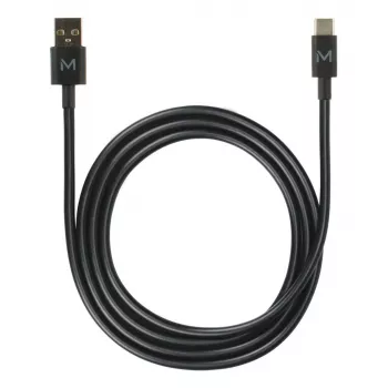 Kabel USB A na USB C MOBILIS 020013 — 1 m, transmisja danych 0,48 Gbit/s, czarny