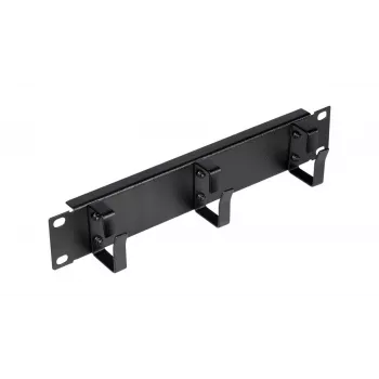 Pierścień kablowy EQUIP EZMR-10-B — metalowy, czarny, akcesorium do szafy rack, 1 szt., 174 g