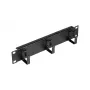 Pierścień kablowy EQUIP EZMR-10-B — metalowy, czarny, akcesorium do szafy rack, 1 szt., 174 g