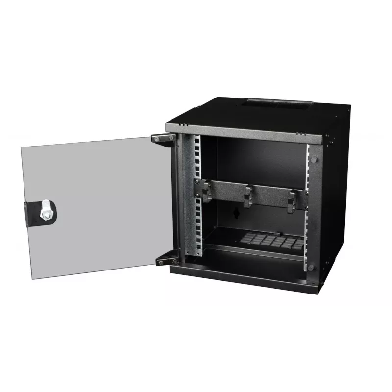 Pierścień kablowy EQUIP EZMR-10-B — metalowy, czarny, akcesorium do szafy rack, 1 szt., 174 g