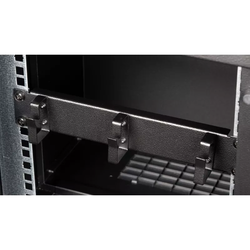Pierścień kablowy EQUIP EZMR-10-B — metalowy, czarny, akcesorium do szafy rack, 1 szt., 174 g