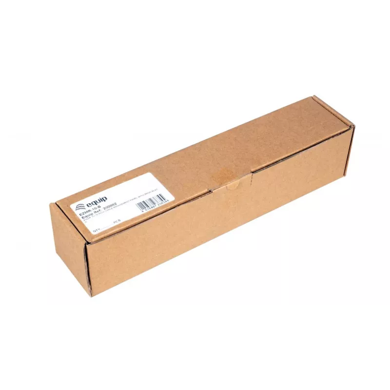 Pierścień kablowy EQUIP EZMR-10-B — metalowy, czarny, akcesorium do szafy rack, 1 szt., 174 g