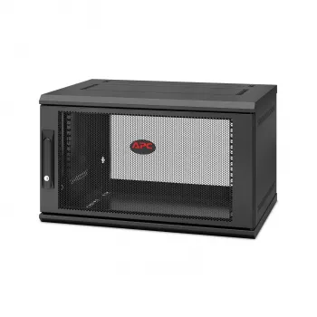 APC NetShelter WX AR106SH4, 6U, szafka dystrybucyjna 19 cali, montaż naścienny, wstępnie zmontowana, głębokość 400 mm