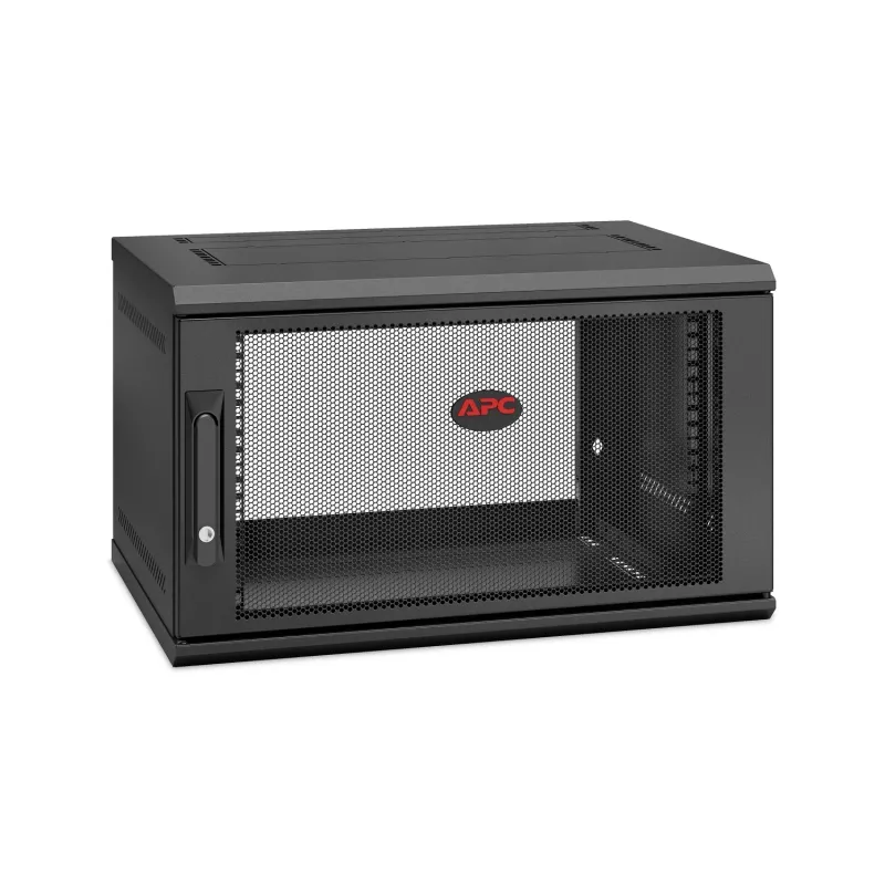 APC NetShelter WX AR106SH4, 6U, szafka dystrybucyjna 19 cali, montaż naścienny, wstępnie zmontowana, głębokość 400 mm
