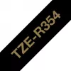 Taśma do drukarki etykiet Brother TZE-R354, złoty na czarnym