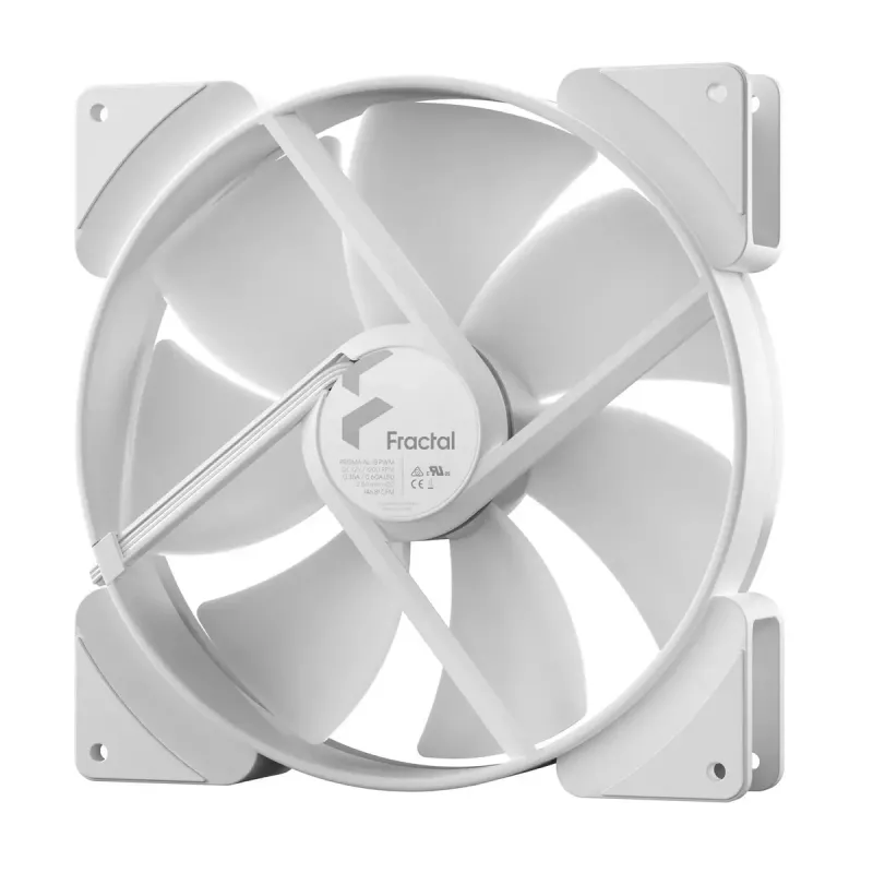 Fractal Design Prisma AL-18 ARGB PWM wentylator obudowy, 180 mm, biały