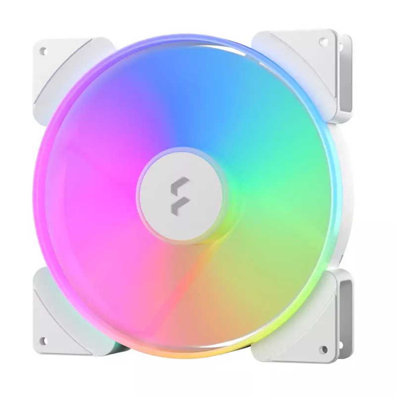 Fractal Design Prisma AL-18 ARGB PWM wentylator obudowy, 180 mm, biały