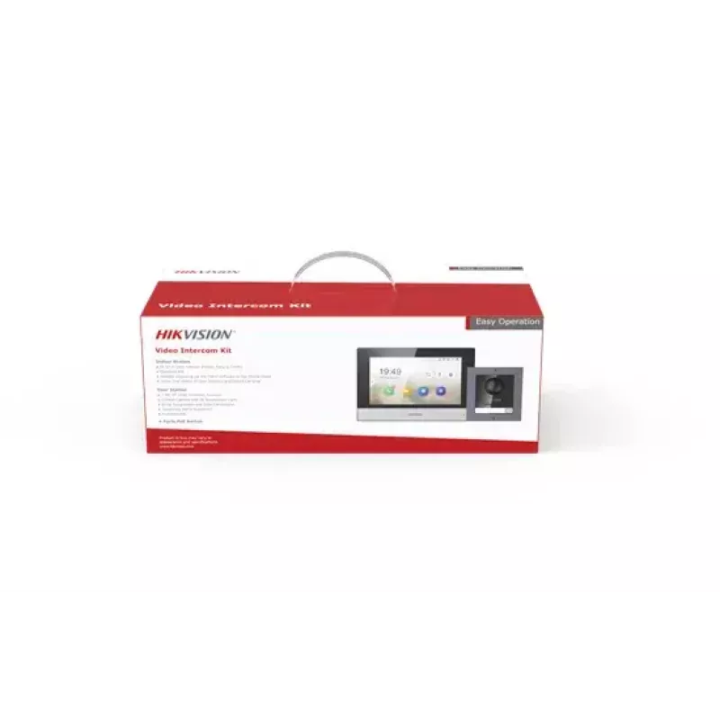 Wideodomofon Hikvision DS-KIS602 2 MP 7 cali Czarny Szary