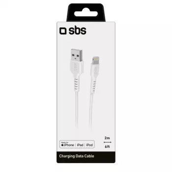Kabel Lightning SBS TECABLEUSBIP5289W 2m biały USB A