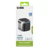 Ładowarka do urządzeń mobilnych SBS Mobile TEADAPT2USBUNI — czarny/srebrny, adapter USB