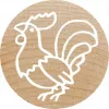 Pieczątka okrągła Colop 165225 Guma Drewno Średnica 3 cm