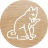 Pieczątka okrągła Colop 165225 Guma Drewno Średnica 3 cm