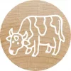 Pieczątka okrągła Colop 165225 Guma Drewno Średnica 3 cm
