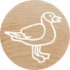 Pieczątka okrągła Colop 165225 Guma Drewno Średnica 3 cm