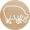 Pieczątka okrągła Colop 165225 Guma Drewno Średnica 3 cm