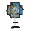 Techly Floor Support with Shelf Trolley TV LCD/LED/Plasma 37-70 inch biały
