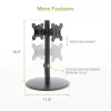 Techly ICA-LCD 402 uchwyt / stojak do monitora 81,3 cm (32 cale) Biurkowy Czarny
