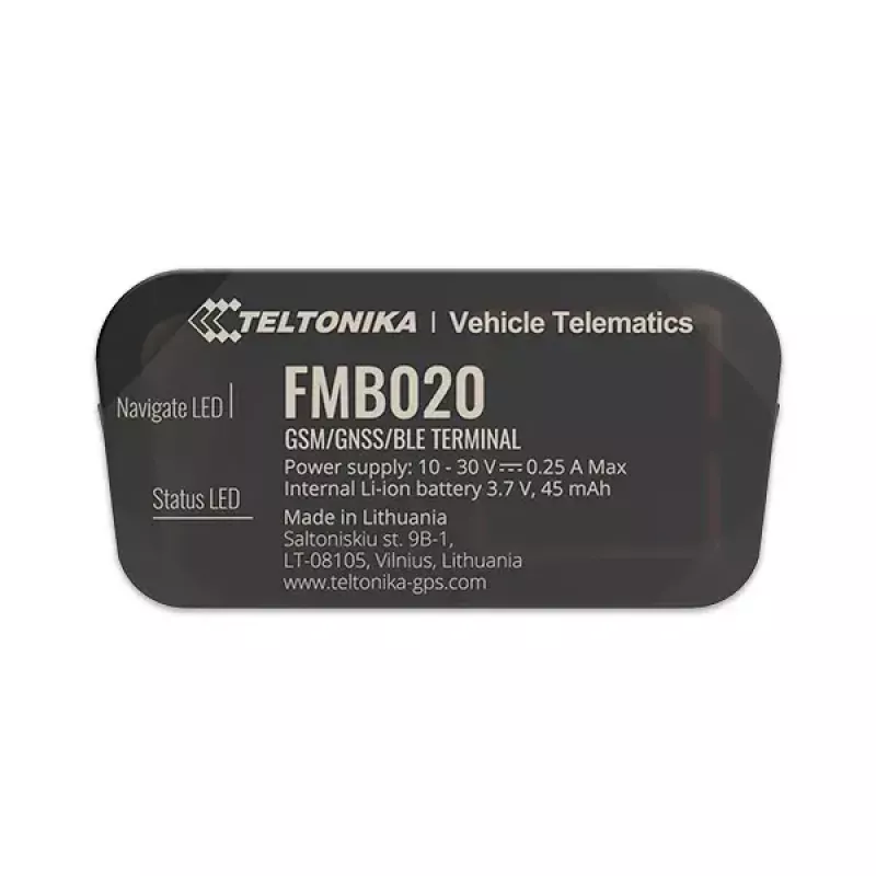 Lokalizator GPS Teltonika FMB020 Samochodowy Czarny Odporny na kurz 0,128 GB