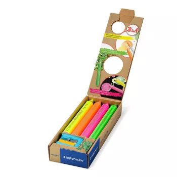 Zestaw kredek akwarelowych Staedtler 140 C4P1 — 4 szt. (zielona, pomarańczowa, różowa, żółta)