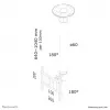Uchwyt sufitowy Neomounts FPMA-C200 do monitora/telewizora 10-40 cali - wys. 64-104 cm
