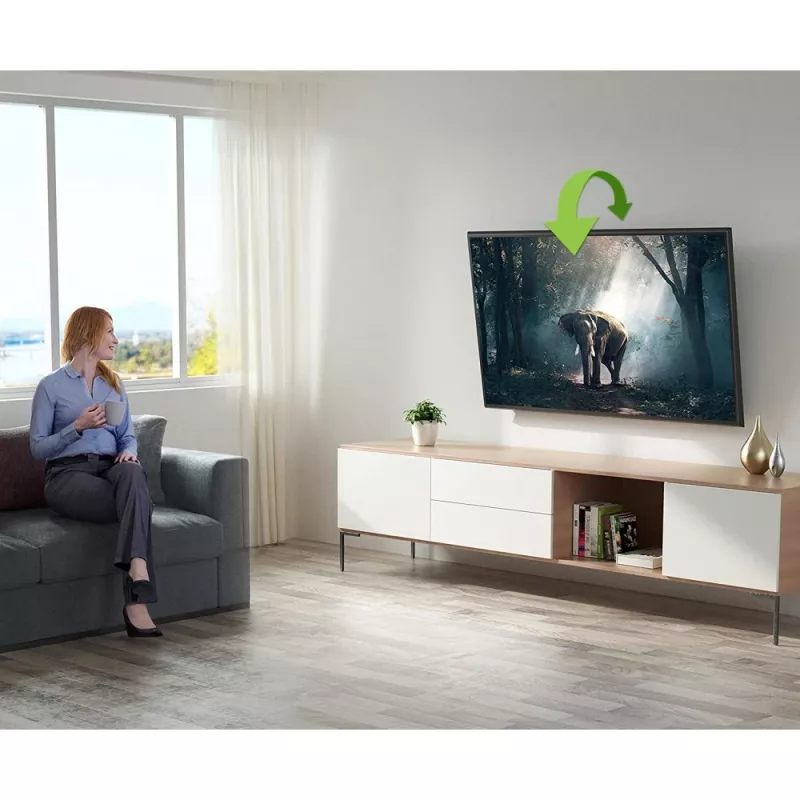 Techly ICA-PLB 148M Uchwyt/stojak do telewizora 139,7 cm (55 cali) Czarny