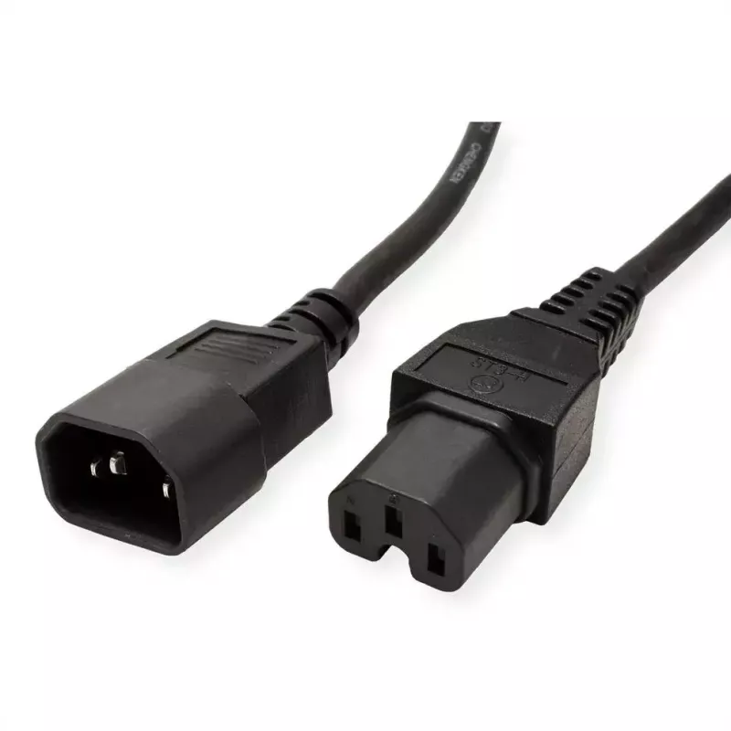 Kabel zasilający VALUE 19.99.1123 czarny 3 m złącze C14 C15