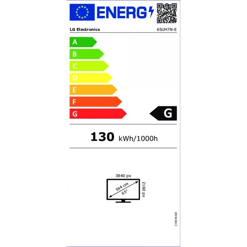 LG 65UH7N-E Cyfrowy panel informacyjny 165,1 cm (65 cali) LED Wi-Fi 700 cd/m² 4K Ultra HD Czarny Wbudowany procesor WebOS 24/7