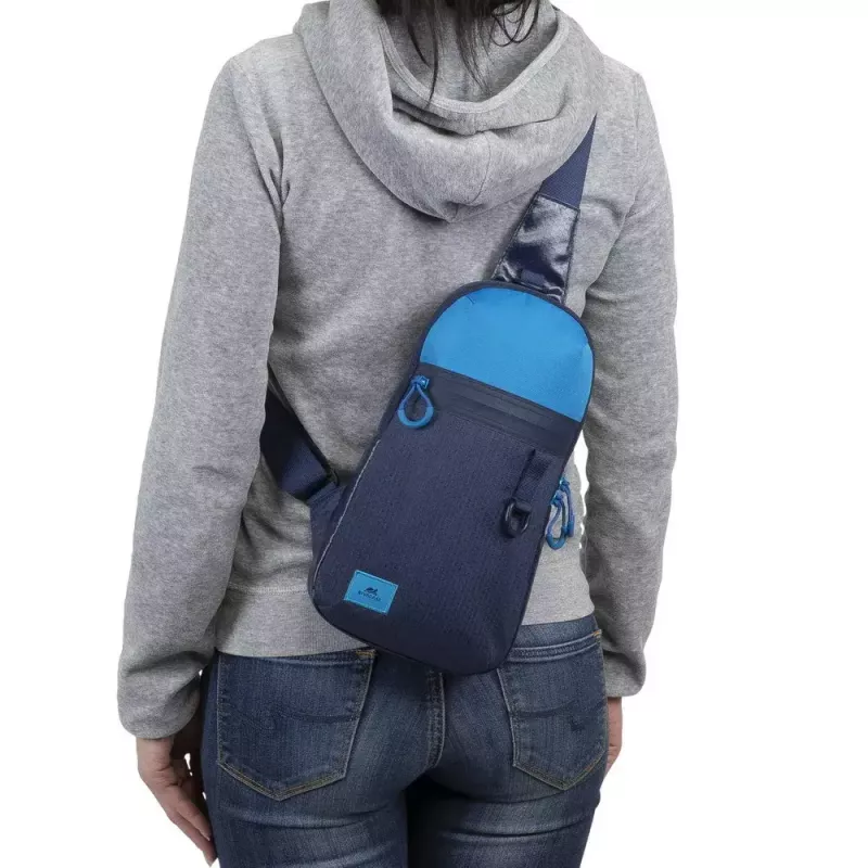 Torba na ramię Rivacase Dijon 25.6 cm (10.1 cala) Niebieska Uchwyt do przenoszenia Pasek na ramię