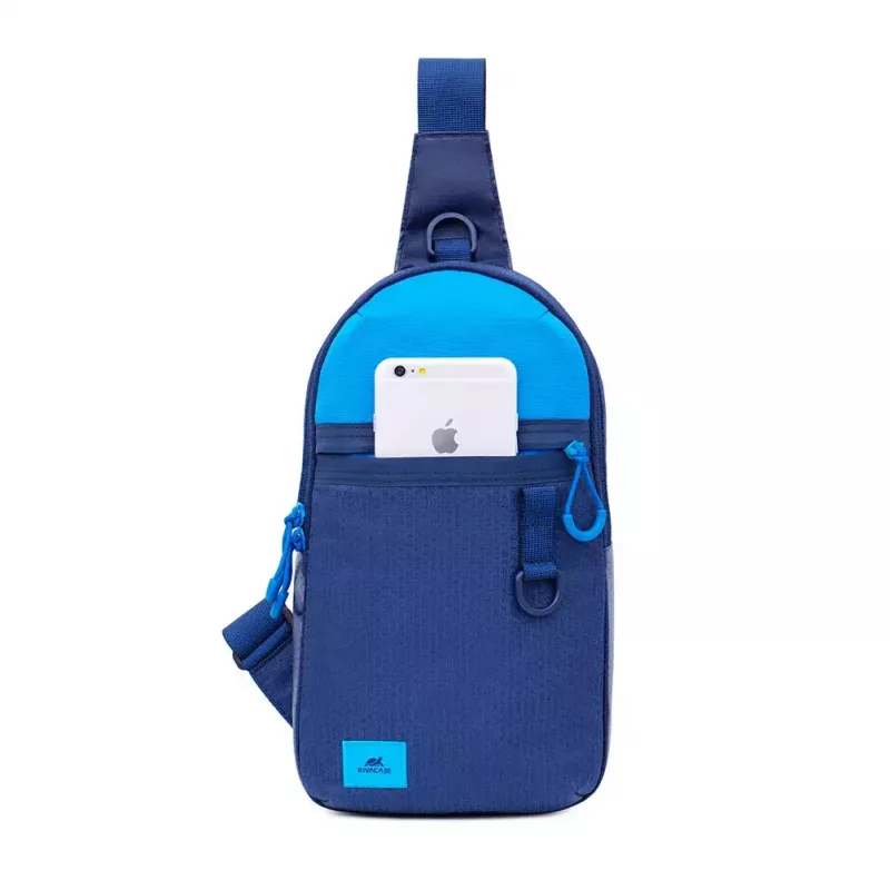 Torba na ramię Rivacase Dijon 25.6 cm (10.1 cala) Niebieska Uchwyt do przenoszenia Pasek na ramię