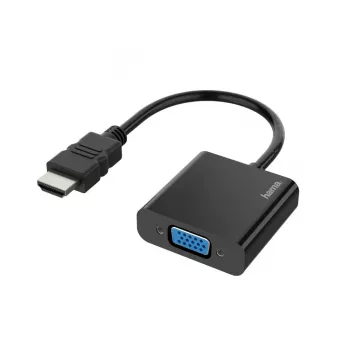 Adapter kabla wideo Hama 00200343 0,15 m HDMI Typ A (standardowy) na VGA (D-Sub) czarny
