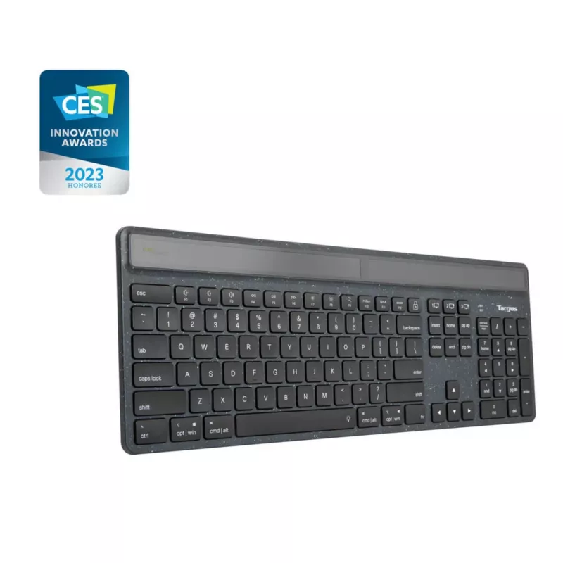 Targus EcoSmart AKB868FR klawiatura uniwersalny Bluetooth AZERTY francuski czarny