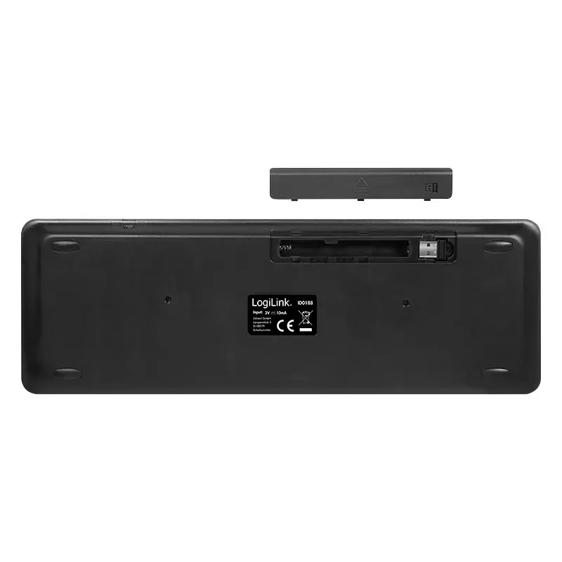 Klawiatura LogiLink ID0188 Home RF Wireless QWERTZ Czarna
