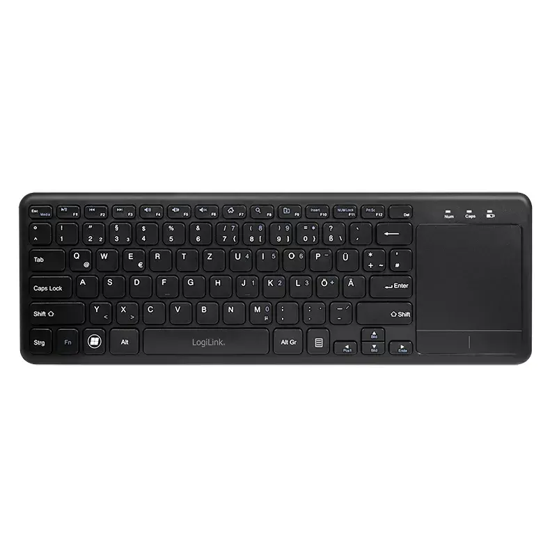 Klawiatura LogiLink ID0188 Home RF Wireless QWERTZ Czarna