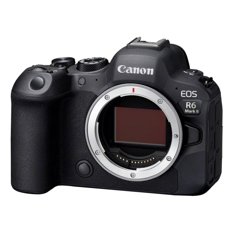 Aparat bezlusterkowy Canon EOS R6 Mark II (korpus MILC) – 24,2 MP, CMOS, wideo 4K, 3-calowy ekran dotykowy, Wi‑Fi, migawka 1/8000 s, 0,588 kg, czarny