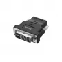 Hama 00200338 przejściówka DVI-D HDMI Czarny