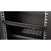 Panel do zarządzania kablami EQUIP EZMB-10-B, metalowy, czarny, akcesorium 1U