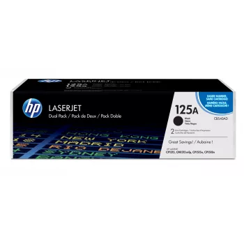 HP 125A 2-pak Czarny Oryginalny Toner LaserJet, 2200 stron, Czarny, 2 szt.