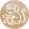 Stempel Colop 165224 Okrągły Guma Drewno 3 cm
