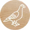 Stempel Colop 165224 Okrągły Guma Drewno 3 cm